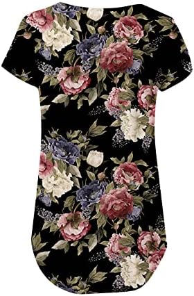 Ženske tunike topovi 2023 proljeće-ljeto modne majice kratkih rukava koje skrivaju trbuh slatke majice casual elegantne bluze