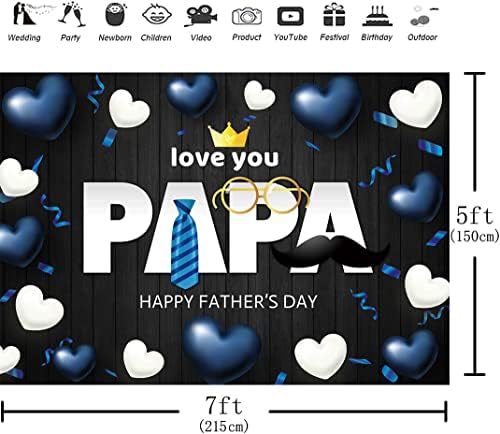 Hilioens 5 × 3ft sretni očev dan pozadine volim tatu crni drveni uzorak ljubav zahvaljujući oca tematske zabave ukrasi pozadina