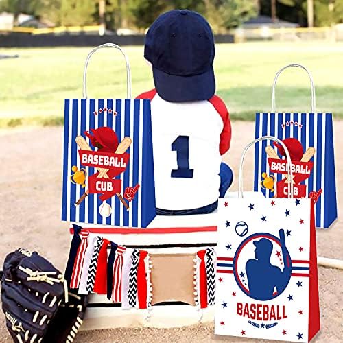 Urlaj dobro vrijeme 12 PCS Baseball Party torbe Baseball Party Opskrba Baseball Party torbe za bejzbol poklon torbe za bejzbol