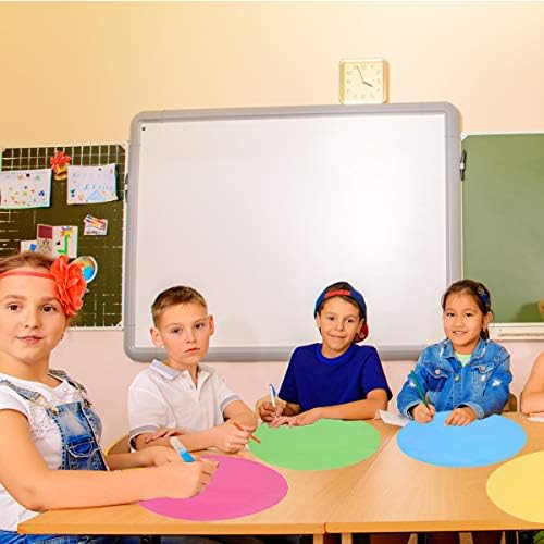 Buytra 10 Pack 11,8 Šareni krugovi suhe brisanja za stolove za stolove u učionici, oznaka bijele ploče uklonjiva vinil točkica