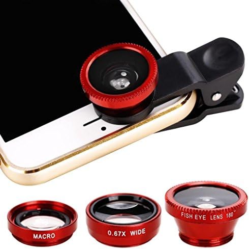 Longay 3 in1 Universal Clip+Fish Eye+Široki kut+makro objektiv za iPhone za Samsung & Smart Phone Tablet