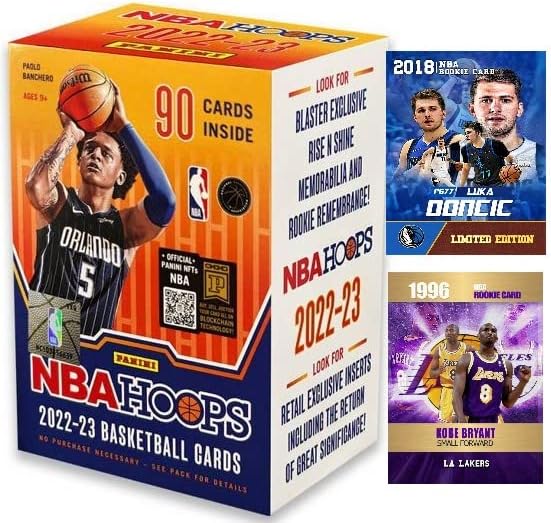 Nova 2022-23 tvornica panini NBA obruči zapečaćena košarkaška kutija s 90 karata - plus po mjeri Make Make Luka Dončić i