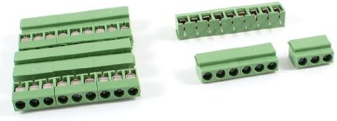 AEXIT 7PCS 9 Audio i video dodaci Pole 5 mm PCB PCB Blok Blok Konektori i adapteri 8A 250V