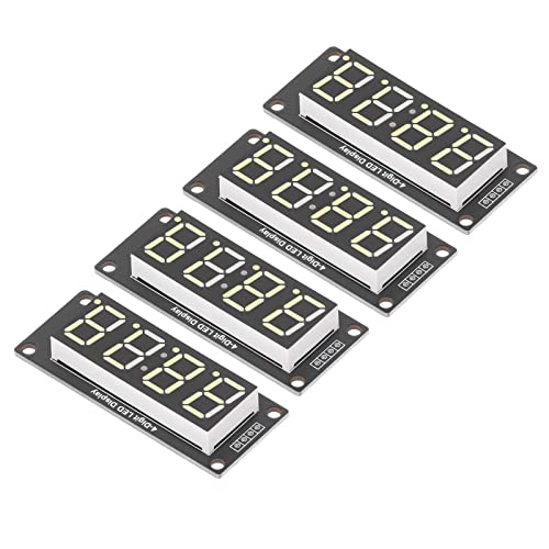 4 PCS 0,56in digitalna cijev LED 4 znamenka 7 prikaz segmenta, TM1637 LED zaslon Digitalna cijev, Indikator vremenskog sata