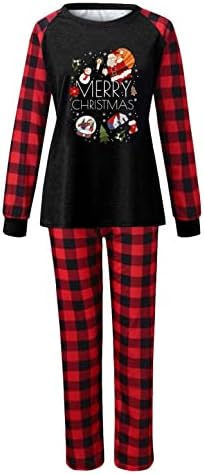 XBKPLO Božićna pidžama za obiteljsku pidžamu odjeće za spavanje par Pokloni za dečko roditeljsko-dijete odijelo