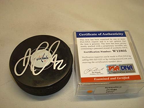 Joel Odjel potpisao je hokejaški pak Vašington Capitals s autogramom od 1 do 1 do NHL pakova s autogramom