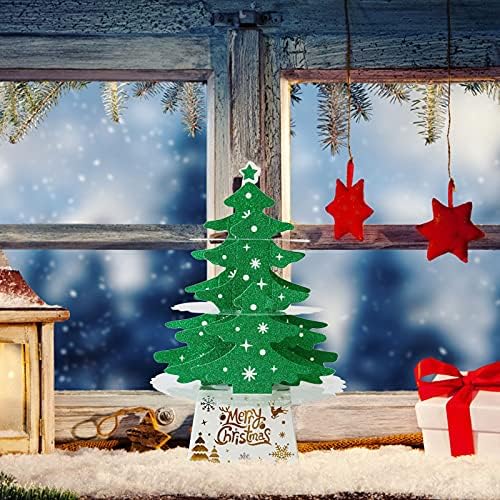 Sjajni ukrasi za božićno drvce sa svjetlima Mini Tree božićna radna površina božićni ukrasi ukrašavaju dom i preklopite božićne