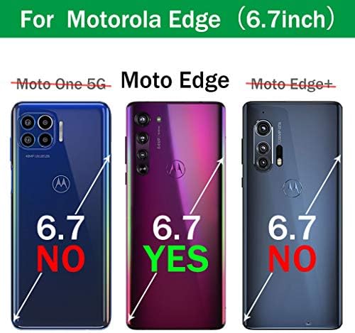 Dzxouui za moto Edge 5G futrola, Moto Edge Case 2020 Telefonski poklopac, otporan na udarce, meka futrola za TPU za Motorola