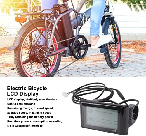 AOUTECEN ELEKTRIČNI BICIKLJI LCD zaslon, 24V 36V 48V vodootporna intuitivno promatranje električnih bicikala LCD mjerač zaslona