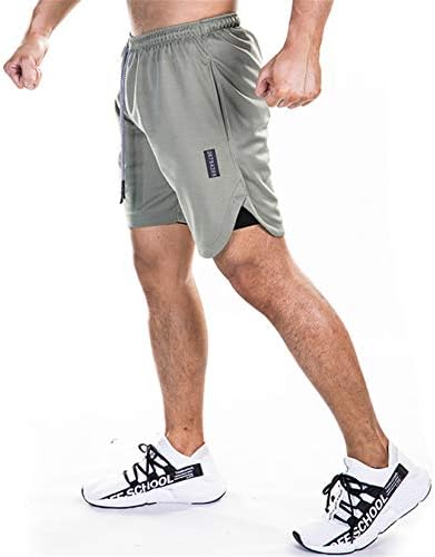 Muškarske sportske kratke kratke kratke hlače Andongnywell brzo se osuše s džepovima za trening treninga kratkih hlača