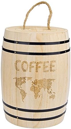 Hermetički zatvoreni grah za kavu svježi talog kave u drvenoj posudi čišćenje i organizatori spremnik za odlaganje ispod
