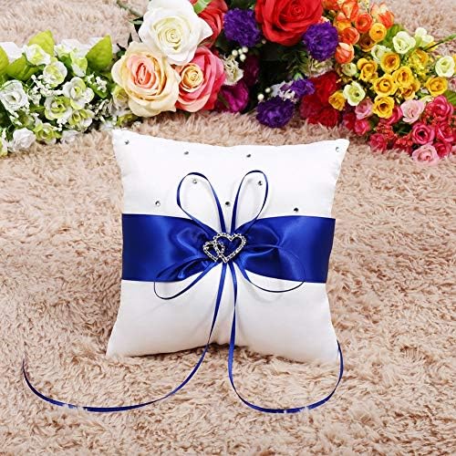 ; 4 boje Dvostruki rhinestones vjenčani jastuk nosač jastuka s mašnom jastuk za ceremoniju bojenja za vjenčane darove svadbena