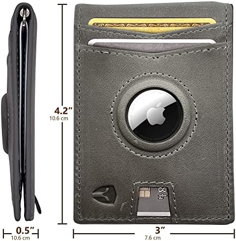 Bryker Hyde RFID blokira tanki minimalistički ID unutar prednjeg džepnog novčanika, kopča za novac, 9 utora, kože