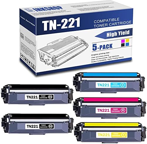 TN221 Compatible TN-221BK TN-221C TN-221Y TN-221M Toner Cartridge Replacement for Brother TN-221 HL-3140CW HL-3150CDN MFC-9130CW