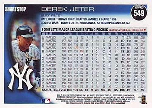 2010 Topps 549A Derek Jeter NM-MT Yankees
