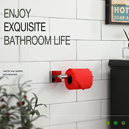 Kokosiri 32-inčni dvostruki ručnički traci za ručnike za ručnike toaletni papir držač za rolni papir Poliran Chrome b5005ch-l32+b2005ch