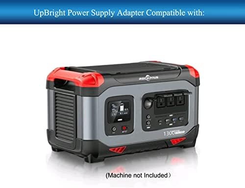 UPBright Car CAR DC Adapter kompatibilan s rockpals 1300 W PS1301 1254.4WH 1300W Portal Power Station Solarni generator 1300