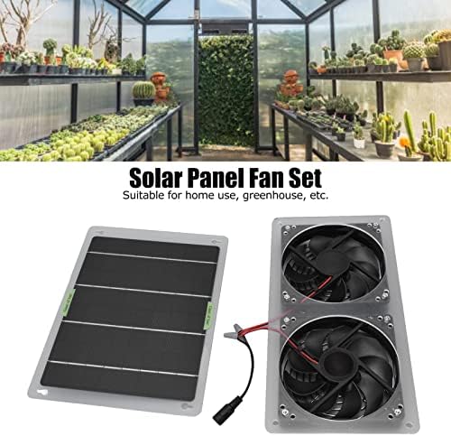 Komplet ventilatora solarne ploče od 100 vata od 12 V, komplet solarnih panela s dvostrukim ispušnim ventilatorom, istiskuje