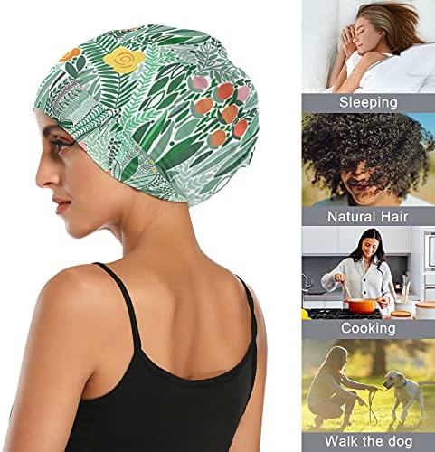 Sjeme radne kape za spavanje šešira za kapute granice tropske biljke cvjetna cvjetna zelena ručna ručna ruka za žene za kosu