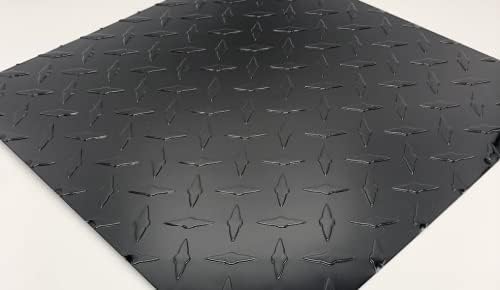 24 x 48 crni sjaj aluminijski dijamantni pločasti list - .025 ”debeo