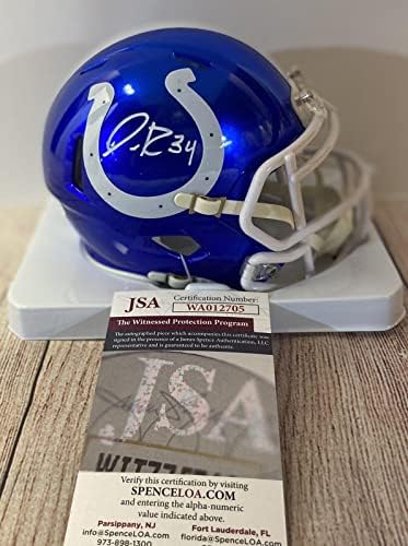 Indianapolis Colts Isaiah Rodgers potpisao je ugovor s mini kacigom u MIB-u!! - NFL kacige s autogramima igrača