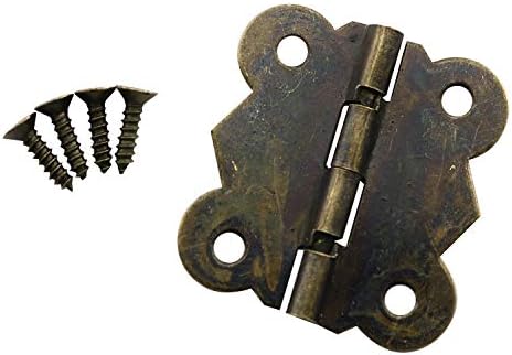 Jcbiz 20pcs Iron Made Archaize Mini leptir zglob 30 mm 90 stupnjeva za kutiju za nakit drvene kutije Ladica za ormarić brončana