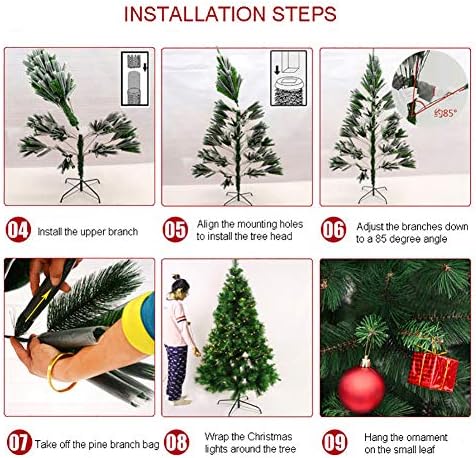 Topyl 13.1ft Ekološki prihvatljiv umjetno božićno drvce Premium smreka sa zglobovima Božića odmor za odmor za unutarnje jednostavno