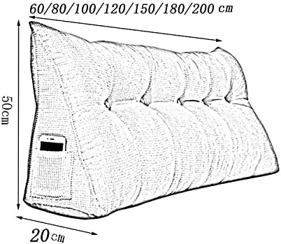 XX & YR trokutasti klin jastuk kauč s kaučem veliki mekani tapecirani uzglavlje napunjen klin jastuk za naslovnice Podrška