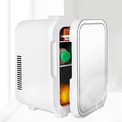 Mini hladnjak, prijenosni veliki kapacitet zaobljenog kutnog hlađenja i grijanja ručice Mini hladnjak s prigušenim svjetlom