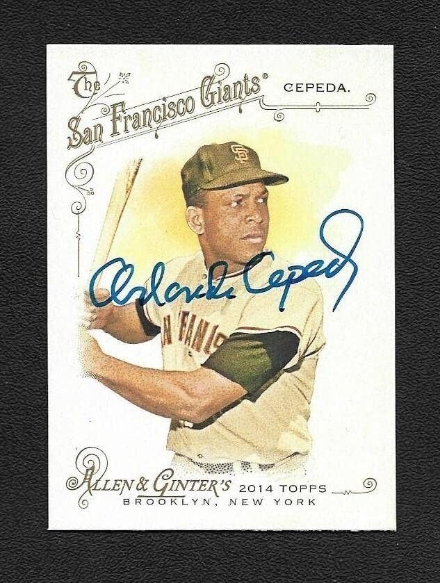 Orlando Cepeda potpisao Autogram 2014 Topps Allen & Ginter SF Giants Card 228 - Kartice s autogramiranim pločama bejzbola
