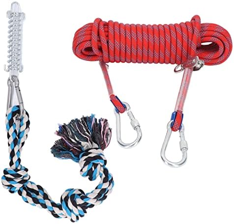 Spring Pole Dog uže igračka, graditelj mišića 49,2ft Interaktivna igračka za pse izdržljive za pse