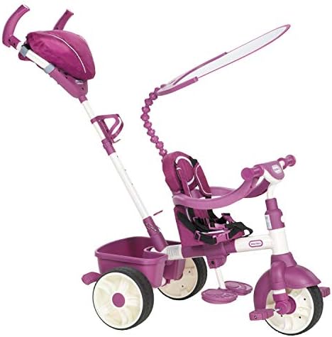 Little Tikes 4-u-1 Trike Ride On, Pink/Purple, Sports Edition, Crveno