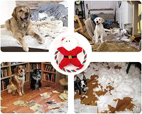 Pasa božićna serija plišani pamučni niz grickali zubi čišćenje kućnih ljubimaca plišana igračka igračka vokalni crtić pamučni