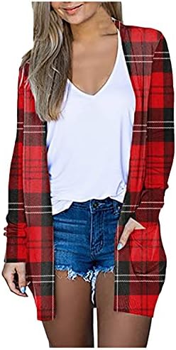 Ženski lagani mekani kardigan veličine plus, dugih rukava i džepova, jesen / zima jednobojni ugrađeni džemper