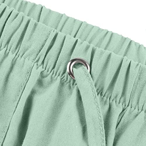 Odjeća za prevelika posteljina za muškarce prirodne lanene hlače za muškarce suvremene udobne kvalitete mekanog lanenog džepa