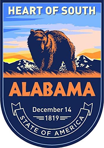 Dan državne životinje Alabama 4x5,5 inča naljepnica naljepnica Umri izrezati vinil - napravljen i otpremljen u SAD -u