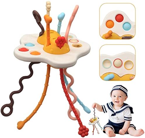 KSasky Montessori dječje igračke za 1+-godišnju senzornu igračke za malu djecu 1-3 Povuci String Aktivnost Toddler Toys For