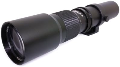 OPTEKA 500 mm f/8 HD unaprijed postavljena teleobjektiva za Canon EOS 80D, 77D, 70D, 60D, 60DA, 50D, 7D, 6D, 5D, 5DS, 1DS,