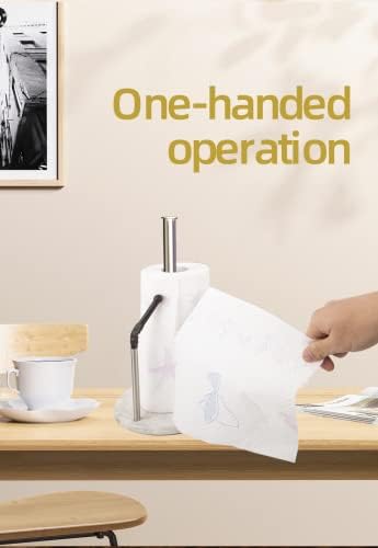 Držač papirnatog ručnika CounterTop s ponderiranim ne klizanjem mramorne podloge za kuhinju, dozator s jezalnim papirom za