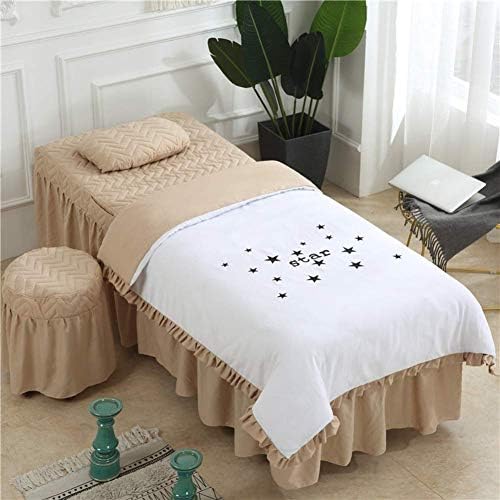 Zhuan-ov kozmetički krevet prilagođen koznim slojevima masaža za stol za stol setovi čista boja, 4 komada masaža stol suknje