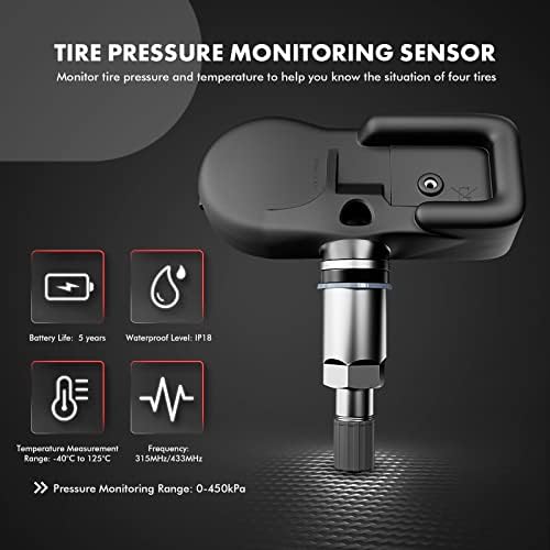 A-premij 315MHz Senzor za nadzor tlaka tlaka guma TPMS kompatibilan s Toyota Tacoma, 4Runner, Avalon, Camry, Rav4 i Lexus