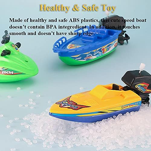 NextAke Wand-up gliser Bath igračka, smiješna windup jahta za vodu igračka sa kaznama brzina čamac igračka za kadu za brzu