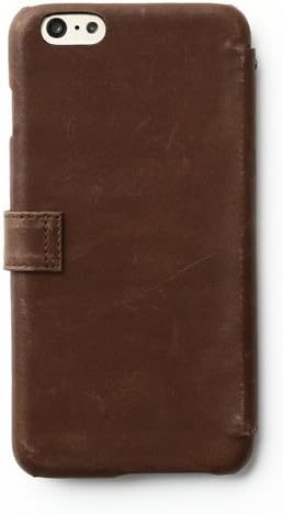 Zenus Z4687I6P iPhone 6S Plus/6 Plus 5,5-inčna kožna futrola, prava talijanska koža, vintage dnevnik, tamno smeđa, vrsta