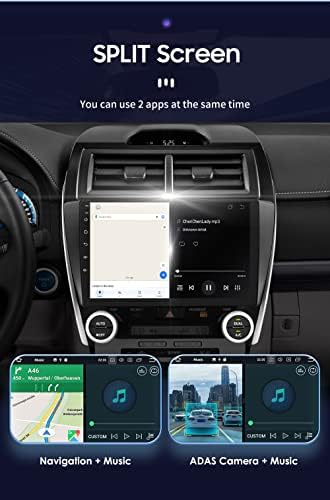10,1 inčni Android 12 Stereo Car Radio za Toyota Camery 2011-2014 Verzija Sjeverne Amerike Wireless CarPlay | Android Auto