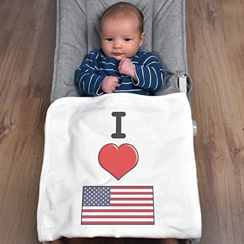 'Volim američku' pamučnu dječju pokrivaču / šala