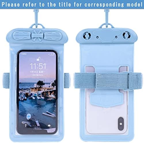 Futrola za telefon u paketima kompatibilna s vodootpornom futrolom u paketima od 8 do 2019 [bez zaštitnika zaslona] u plavoj