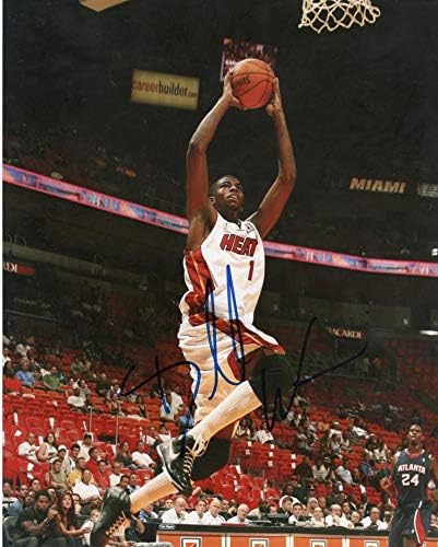 Dorell Wright Action Miami Heat potpisao Autografirani 8x10 Fotografija W/CoA