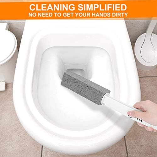 Vridale čistač za toaletna zdjela s kamenčićima s ekstra dugim ručicama za čišćenje toaleta za čišćenje toaleta, uklonite