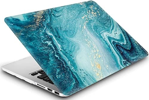 Plavi mramor tvrdi poklopac kompatibilan s macbook mrežnom koferom od 12 inča, AMCJJ plastični laptop futrola tvrda školjka