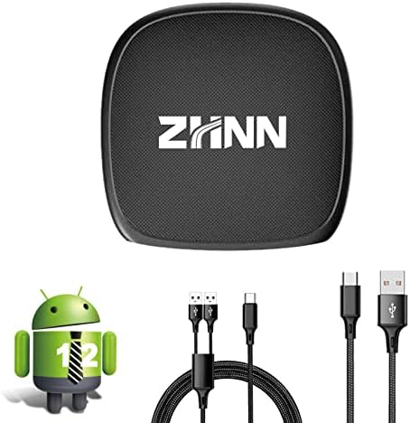ZHNN Android 12 CarPlay AI Box 2023, 8+128G, Multimedia Video Box Podrška bežični automobil Play & Android Auto, Stream Netflix/YouTube/Spotify